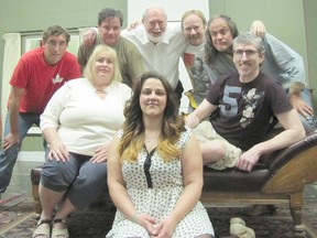 Theatre Kent presents the comedy Out of Order at the Kiwanis Theatre of the Chatham Cultural Centre from Thursday, May 1 to Saturday, May 3 at 8 p.m. each evening. The cast includes, back row, from left: Eric Bristow, Chris Aldred, Derek Parry, Ed McLachlin, John Harris. Middle row: Maureen McLachlin, Al Lozon. Front: Crystal Horst.