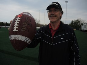 Former Ottawa Rough Riders kicker/punter Gerry Organ helped start the Athletes in Action high school all-star football game 40 years ago. This year’s game goes May 1 at the Nepean Sportsplex. TIM BAINES/OTTAWA SUN