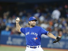 Blue Jays pitcher  R.A. Dickey. (VERONICA HENRI/Toronto Sun)