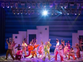 Mamma Mia! plays in the Jubilee Auditorium through April 27.