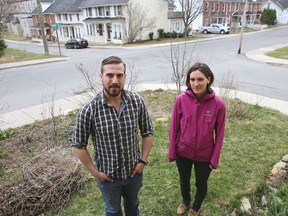 Chef Ian Arthur and community garden enthusiast Holly WhiteKnight are working to set up a new community garden in Kingston's downtown core.
ELLIOT FERGUSON/KINGSTON WHIG-STANDARD/QMI AGENCY