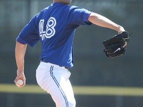Blue Jays pitcher J.A Happ. (VERONICA HENRI/Toronto Sun)