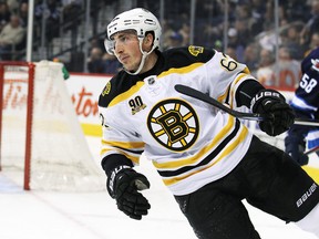 Boston Bruins forward Brad Marchand was set to be the goat had his team lost Game 4 on Thursday, but teammate Jarome Iginla scored the game-winning overtime goal. (KEVIN KING/QMI Agency)