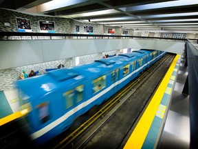 Montreal Metro car. 

CHANTAL POIRIER/QMI AGENCY