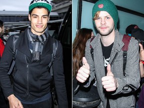 Siva Kaneswaran and Jay McGuiness (WENN.COM)