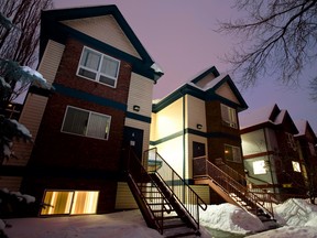 FILE: Houses are seen on 103 Avenue east of 95 Street in Edmonton. Ian Kucerak/Edmonton Sun