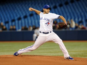 Blue Jays pitcher Dustin McGowan. (DAN HAMILTON/USA TODAY Sports)