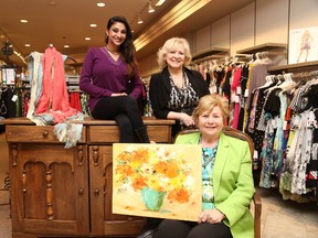 Gino Donato/The Sudbury Star
The 3rd annual Fashionable Art event where art meet fashion will take place Sunday May 4 at the Hellenic Centre at 486 Ester Road at 10:30am tickets are $45. The event will feature fashions exclusive to the Hollywood Shoppe and featured artist include Marcie Breit, Tammy Gervais, Astrid Colton, Monique Legault, Sharon Preen and Anita Bunt. Mini Gregorini who will model some of the clothing, with Lona Dabous, fashion co-ordinator and Stella Marotta, Artisitic co-ordinator. Tickets are available at the Hollywood Shoppe at 58 Cedar Street or call Stella at 560-8823. A portion of proceeds will go to Theatre Cambrian.