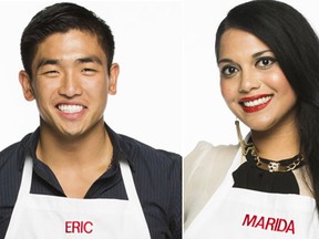 MasterChef Canada finalists Eric Chong and Marida Mohammed. (Handout: CTV)