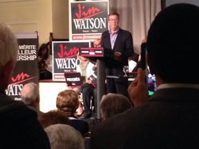 Ottawa Mayor Jim Watson officially kicked off his re-election campaign during a shindig Sunday, April 27, 2014 at the RA Centre.
Twitter pic
OTTAWA SUN/QMI AGENCY