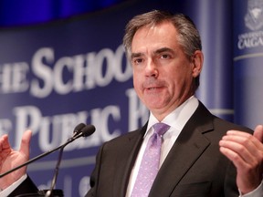 Former Conservative cabinet minister Jim Prentice speaks at a University of Calgary School of Public Policy luncheon at the Telus Convention Centre in Calgary on Thursday, September 27, 2012. (LYLE ASPINALL/QMI AGENCY file photo)