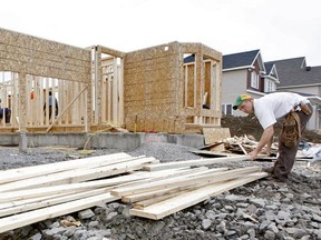 New home construction in Ottawa. (Ottawa Sun file photo)