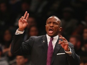 Raptors coach Dwane Casey warns his team about getting too high or too low in the playoffs. (AFP)