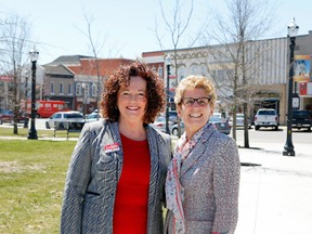 Ontario Premier Kathleen Wynne was in Goderich last week visiting with Huron-Bruce Liberal candidate Colleen Schenk. (Contributed photo)