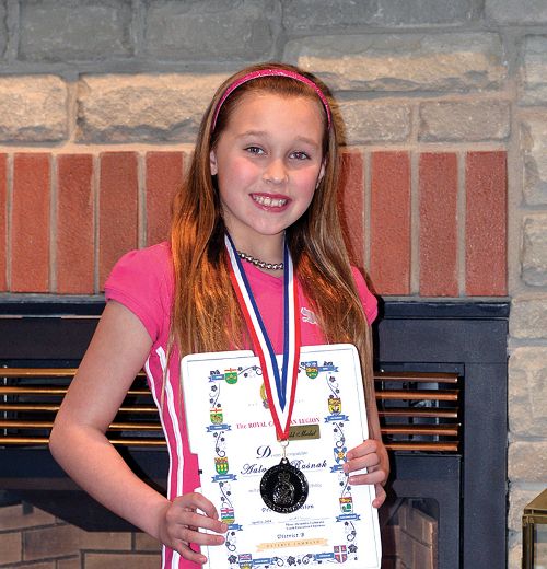 Rusnak Moves On The Royal Canadian Legion Public Speaking Contest 