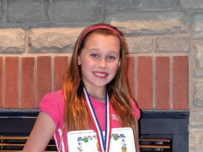 Aalanna Ramona Rusnak will be competing at the Royal Canadian Legion public speaking provincial championships this weekend in Ottawa. CHRIS ABBOTT/TILLSONBURG NEWS