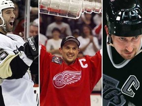 Max Talbot, Steve Yzerman and Wayne Gretzky. (QMI Agency/Reuters)