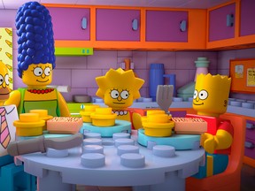 The Simpsons star as Lego characters to mark its 550th episode. (FOX Handout)