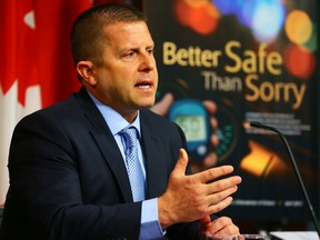 Ontario ombudsman Andre Marin at Queen's Park Wednesday April 30, 2014, releases a report into how the Ministry of Transportation monitors drivers with uncontrolled hypoglycemia who may be a danger on the roads. (Dave Abel/Toronto Sun)