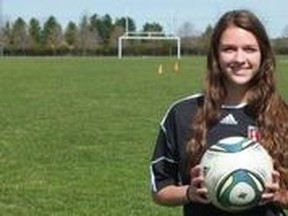 Saint Thomas Aquinas soccer player Montana Portenier gets ready to kick off her final season of high school soccer before heading south to play division one next year.