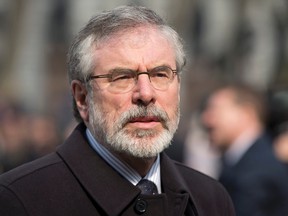 Sinn Fein president Gerry Adams.

REUTERS/Neil Hall