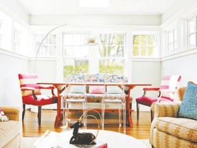 Ana Donohue proves you don?t need to have identical chairs to create a complementary look. (Supplied photo)