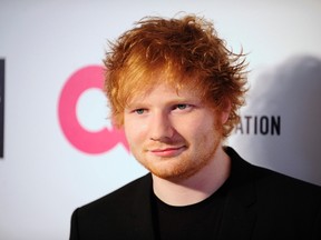 Singer Ed Sheeran. REUTERS/Gus Ruelas