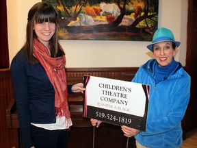 Jennifer Black, long-time director of the Goderich Children’s Theatre Company, is passing the torch to Jacqui Knap (at left). Black’s final show with the theatre company will be in February 2015 during their annual Winterfest performance. (DAVE FLAHERTY/GODERICH SIGNAL STAR)