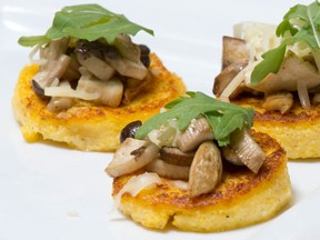 Wild mushrooms on polenta made by Jill Wilcox at Jill's Table in London, Ontario on Monday March 24, 2014.(CRAIG GLOVER/The London Free Press/QMI Agency)