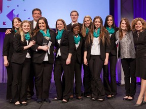 Members of the Lambton College team were recognized at the national Enactus conference in Calgary this week. They picked up four out of six national titles and were named the national runner up in the overall competition. SUBMITTED PHOTO