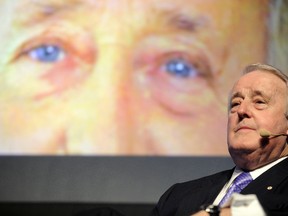 Former prime minister Brian Mulroney speaks during a conference in Quebec City in June 2012.
QMI Agency file