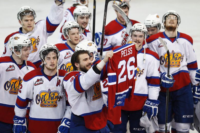 Edmonton Oilers - Our Edmonton Oil Kings are WHL Eastern Conference  champions for the third straight season! #Oilers prospect Mitch Moroz  hoisted the jersey of former teammate Kristians Pelss as the team