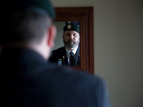 Retired corporal Erick Faulkner suffers from post-traumatic stress disorder. DEREK RUTTAN/The London Free Press/QMI Agency