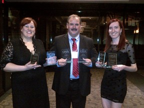 From left, Mary Katherine Keown, Brian MacLeod and Laura Stricker.