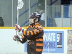 Jimmy Purves made his season debut for the Sarnia Krown Beavers on Sunday. The 24 year old had his National Lacrosse League season ended on Saturday, May 3 when the Toronto Rock lost to the Buffalo Bandits in the playoffs. Purves contributed a goal and a number of assists in Sarnia's 15-14 win over St. Catharines. SHAUN BISSON/THE OBSERVER/QMI AGENCY