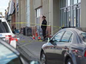 A man was murdered in a shooting at a Vaughan mall on Sunday. (VICTOR BIRO PHOTO)