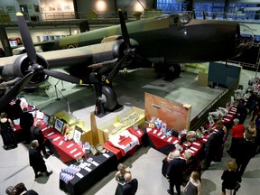 The 10th annual Invisible Ribbon Gala in support of the Military Family Resource Centre was held Saturday at the National Air Force Museum of Canada in Trenton, ON. More than 250 military members and civilians attended, helping to raise more than $65,000 for the centre locally. 
Emily Mountney/The Intelligencer/QMI Agency