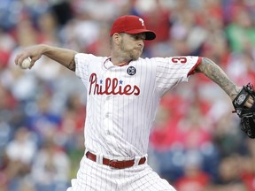 A.J. Burnett is scheduled to go up against his former team, the Blue Jays, later this week. (AFP)