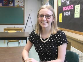 Polly van Herpt, from Loyalist Collegiate and Vocational Institute, is one of two student trustees elected to the Limestone District School Board. (Michael Lea/The Whig-Standard)