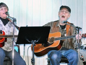 A well-attended weekend of music was clearly long overdue as a variety of entertainers, including Sue Lackie (left) and Ted Schinbein, took to the stage at the Crystal Palace in Mitchell. ANDY BADER/MITCHELL ADVOCATE