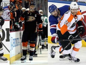 Sidney Crosby, Ryan Getzlaf, and Claude Giroux have been named finalists for the Ted Lindsay Award. (REUTERS)