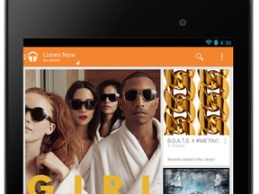 Google joined the digital music dance party in Canada on Monday, May 5, 2014, with the launch of Google Play Music, a streaming service that will give subscribers access to more than 25 million songs. (SCREENSHOT)