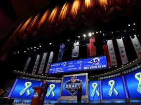 A photo from last year's NFL Draft at Radio City Music Hall in New York City. (Al Bello/Getty Images/AFP)