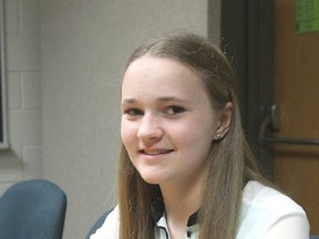 Marnie McCormac, from Ernestown Secondary School, is one of two student trustees elected to the Limestone District School Board.