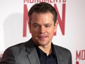 Actor Matt Damon arrives for the UK premiere of the film "The Monuments Men" in London February 11, 2014.  REUTERS/Neil Hall