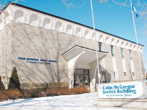 The Colin McGregor Justice Building is the current home of the St. Thomas Police Service.