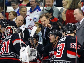 Kirk Muller, who was fired by the Carolina Hurricanes on Monday, says he would consider working as an NHL assistant coach or junior head coach. The Kingston native wants to be an NHL head coach again some day. (James Guillory/USA TODAY Sports)