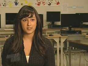 A deputy minister turned down giving teen Anjali Vyas $16,000 to study Finnish teachers, so superintendent of achievement Rick Davis diverted money to a school district to get it approved, says the Canadian Taxpayers Federation. (SCREEN SHOT CTV/YOUTUBE.COM)