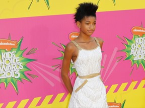 Singer Willow Smith arrives at the 2013 Kids Choice Awards in Los Angeles, California March 23, 2013. (REUTERS/Patrick T. Fallon)