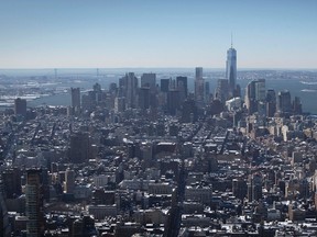 Premier Greg Selinger and business leaders are in Manhattan this week. (REUTERS/Carlo Allegri)